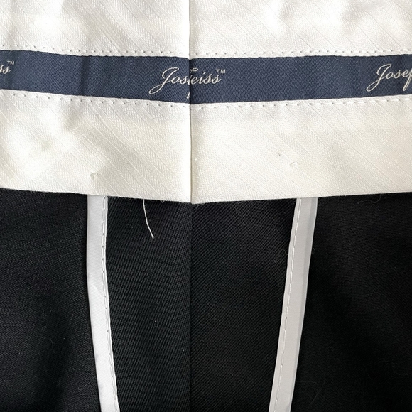 NWT JOSEPH & FEISS Black Wool Dress Pants Men’s Classic Fit Suit Pants Trousers - Picture 6 of 7